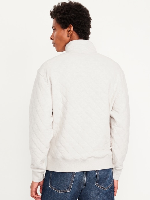 Image number 2 showing, Quarter-Snap Quilted Fleece Sweatshirt