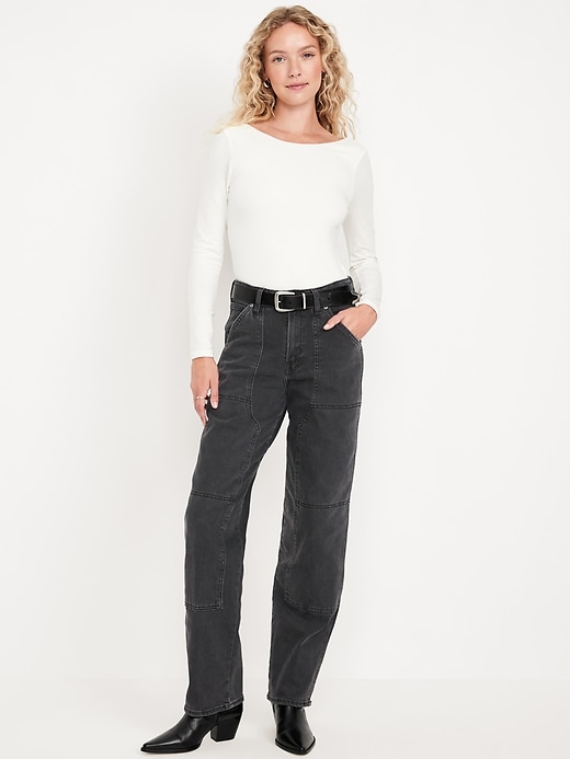 Image number 1 showing, High-Waisted OG Loose Utility Jeans