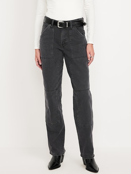 Image number 2 showing, High-Waisted OG Loose Utility Jeans