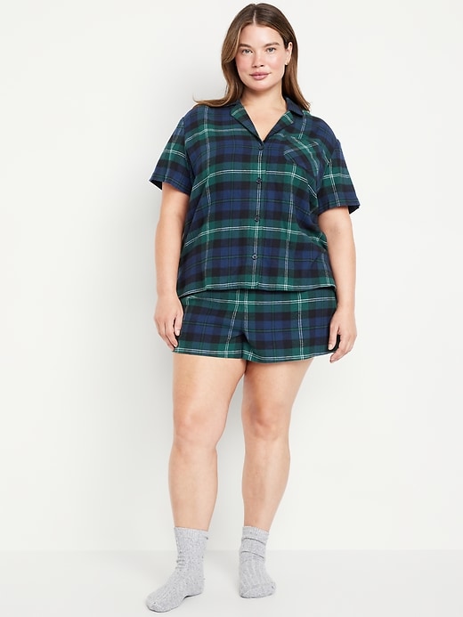 Image number 7 showing, Flannel Pajama Short Set