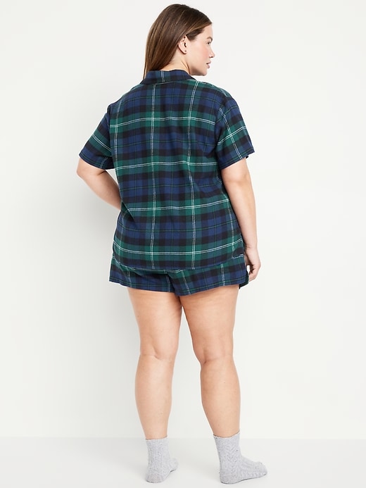 Image number 8 showing, Flannel Pajama Short Set