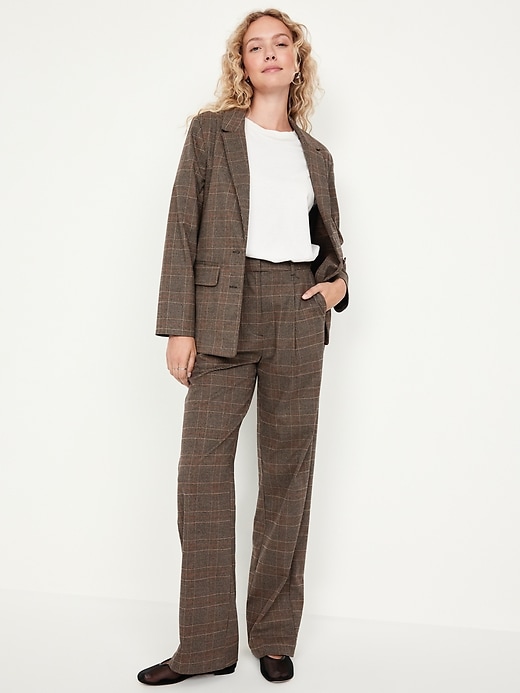 Image number 8 showing, Extra High-Waisted Taylor Wide-Leg Trouser Pants