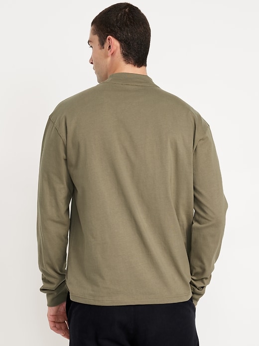 Image number 8 showing, Heavyweight Mock-Neck T-Shirt