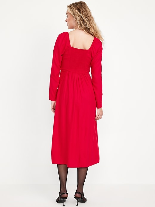 Image number 8 showing, Fit &amp; Flare Crepe Dress