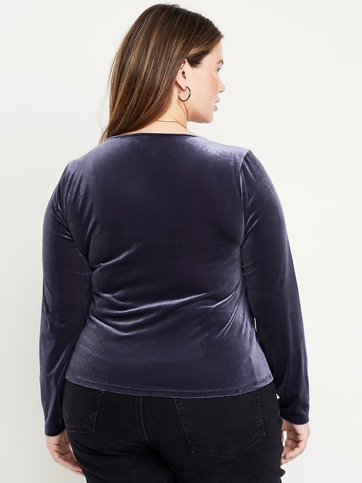 Image number 6 showing, Fitted Velvet Top