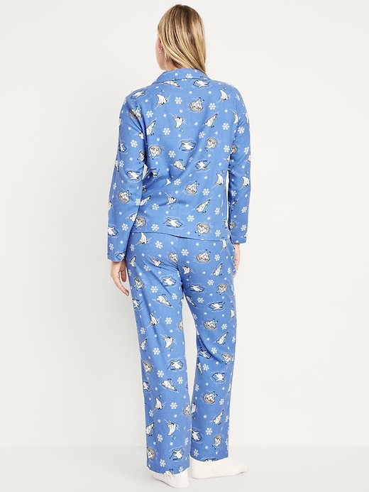 Image number 8 showing, Maternity Matching Flannel Pajama Set