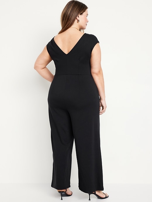 Image number 7 showing, Ponte-Knit Jumpsuit