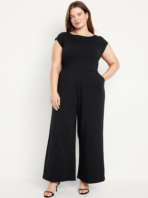 Image number 6 showing, Ponte-Knit Jumpsuit