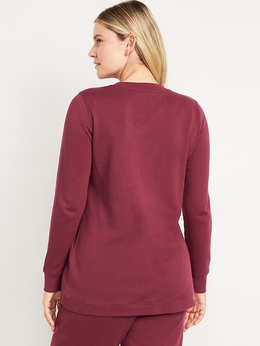 Image number 2 showing, Maternity Cross-Front Nursing Sweatshirt