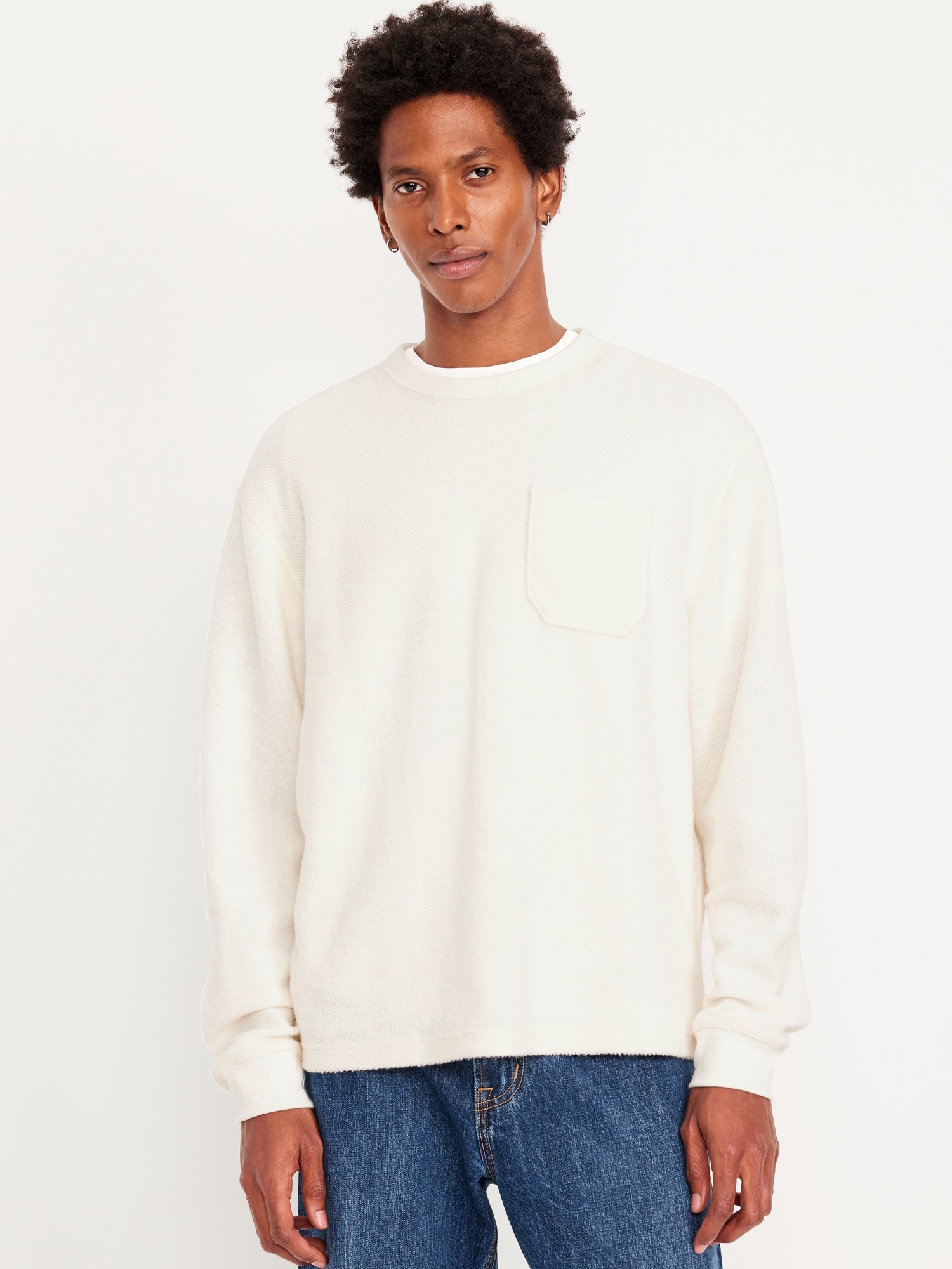 Terry Crew-Neck Sweatshirt