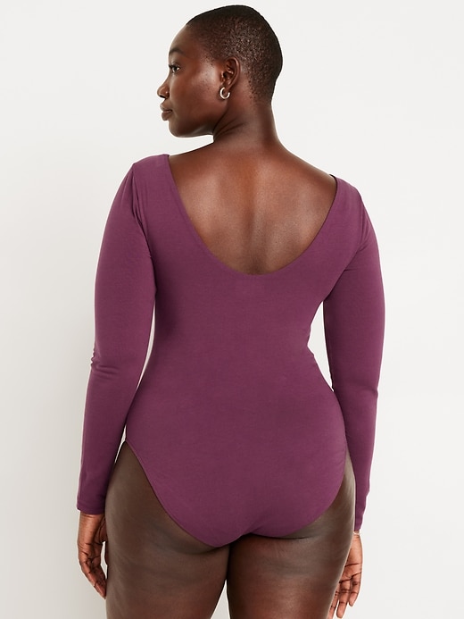 Image number 6 showing, Double-Layer Scoop-Back Bodysuit