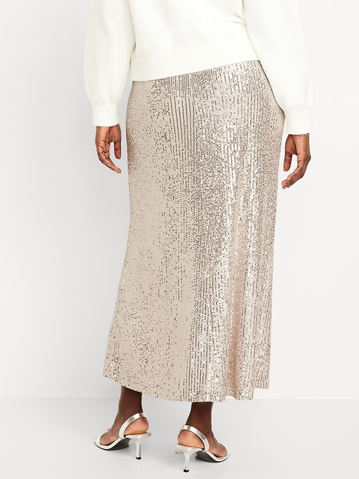 Image number 6 showing, High-Waisted Sequin Maxi Skirt