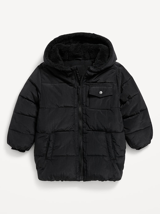 View large product image 1 of 2. Hooded Utility Ripstop Jacket for Toddler Boys