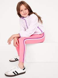 View large product image 3 of 5. Rainbow Stripe Leggings for Girls