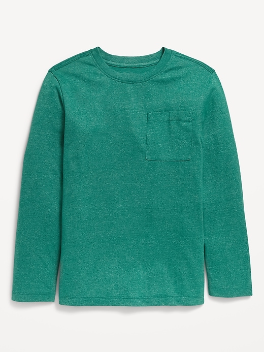 View large product image 1 of 1. Softest Long-Sleeve Pocket T-Shirt for Boys