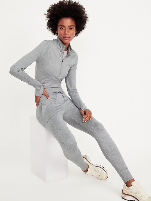 Image number 3 showing, CloudComfy Crop Quarter Zip