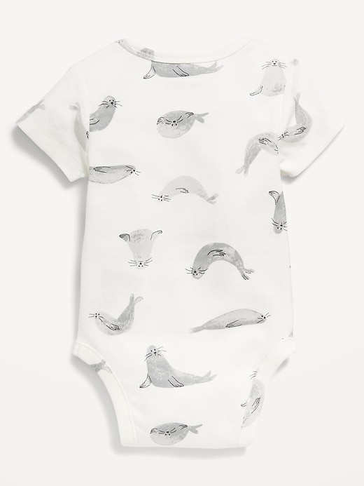 View large product image 2 of 2. Printed Short-Sleeve Bodysuit for Baby