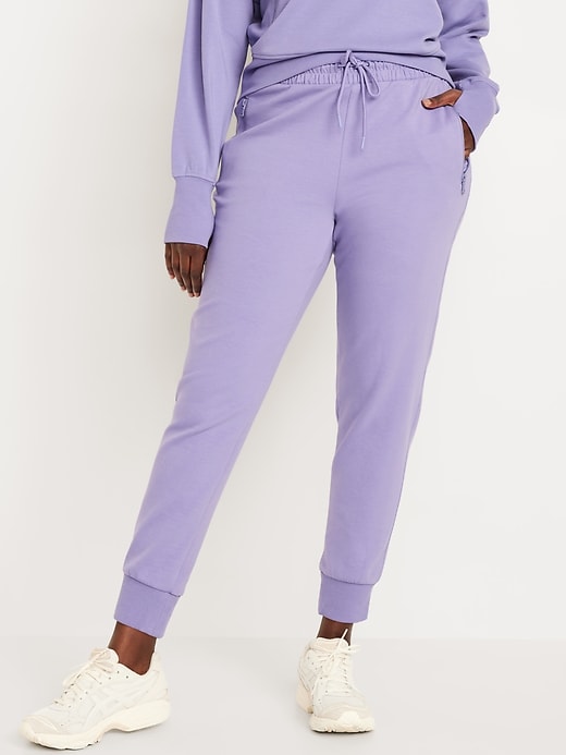 Image number 4 showing, High-Waisted Dynamic Fleece Joggers