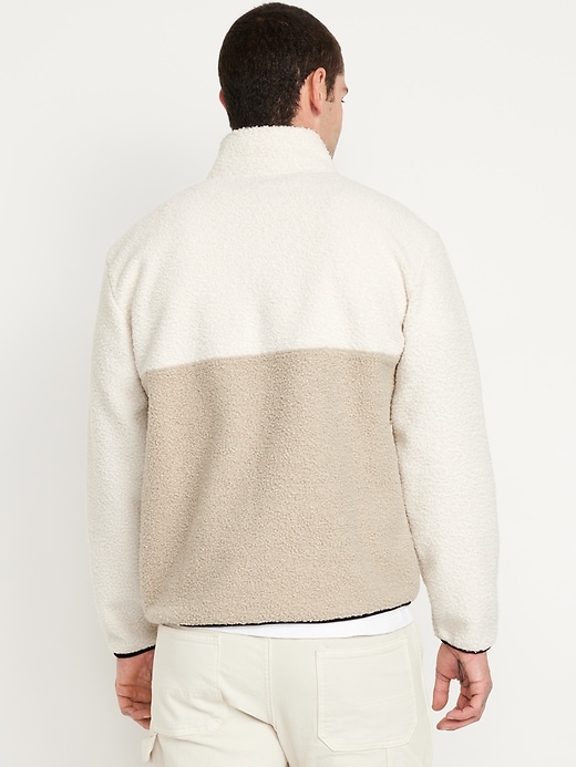 Image number 2 showing, Bouclé Sherpa Quarter-Snap Pullover