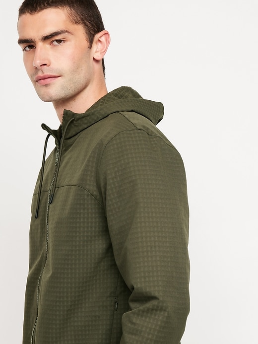 Image number 3 showing, Textured Zip Performance Hoodie