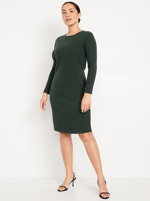 Image number 1 showing, Maternity Long Sleeve Nursing Dress