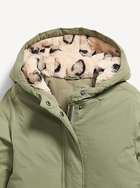 View large product image 3 of 3. Cozy Hooded Parka Coat for Toddler Girls