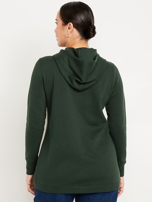 Image number 2 showing, Maternity Cross-Front Nursing Pullover Hoodie