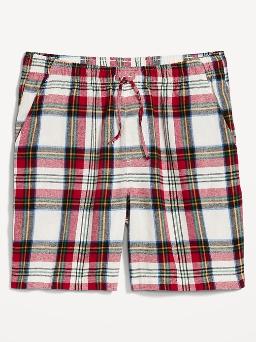 Image number 7 showing, Flannel Pajama Shorts for Men