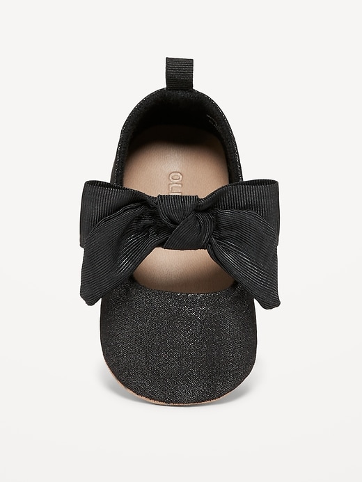 View large product image 2 of 4. Canvas Bow Ballet Flats for Baby