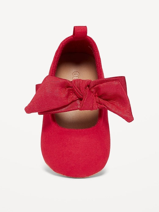 View large product image 2 of 4. Canvas Bow Ballet Flats for Baby