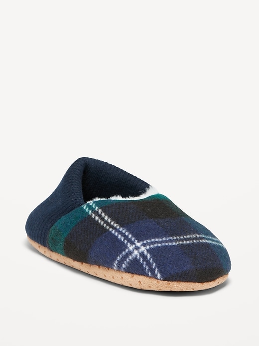 View large product image 1 of 1. Cozy Flannel Slippers for Boys