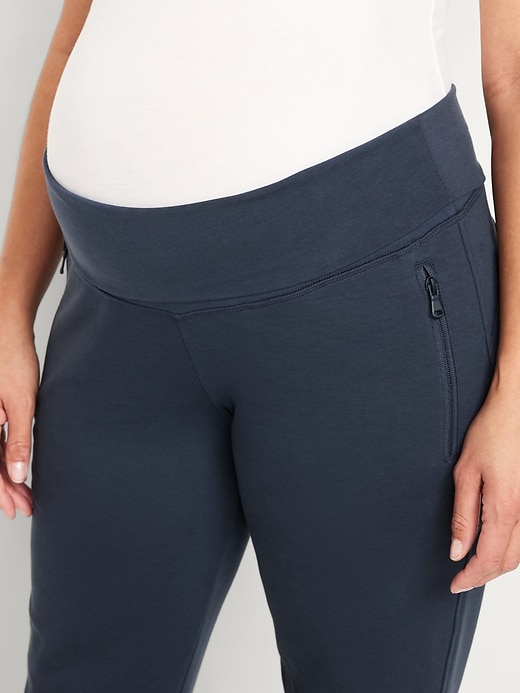 Image number 5 showing, Maternity Dynamic Fleece Rollover Waist Joggers