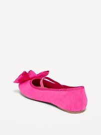 View large product image 4 of 4. Faux-Suede Bow Ballet Flats for Girls