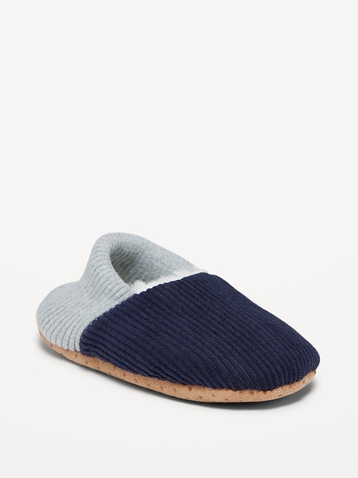 View large product image 1 of 1. Cozy Corduroy Slippers for Boys