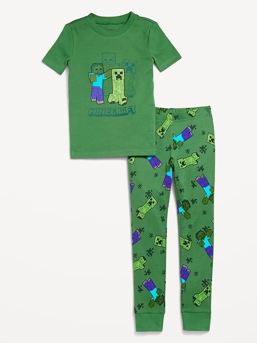 View large product image 1 of 3. Gender-Neutral Licensed Graphic Snug-Fit Pajama Set for Kids