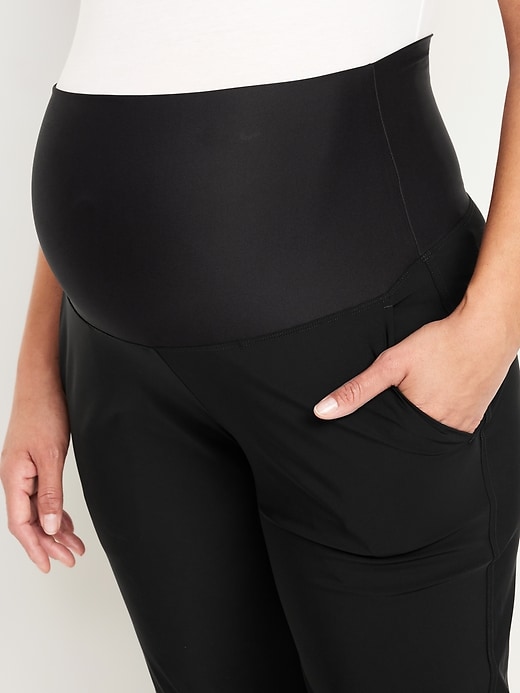 Image number 6 showing, Maternity SleekTech Rollover Waist Joggers