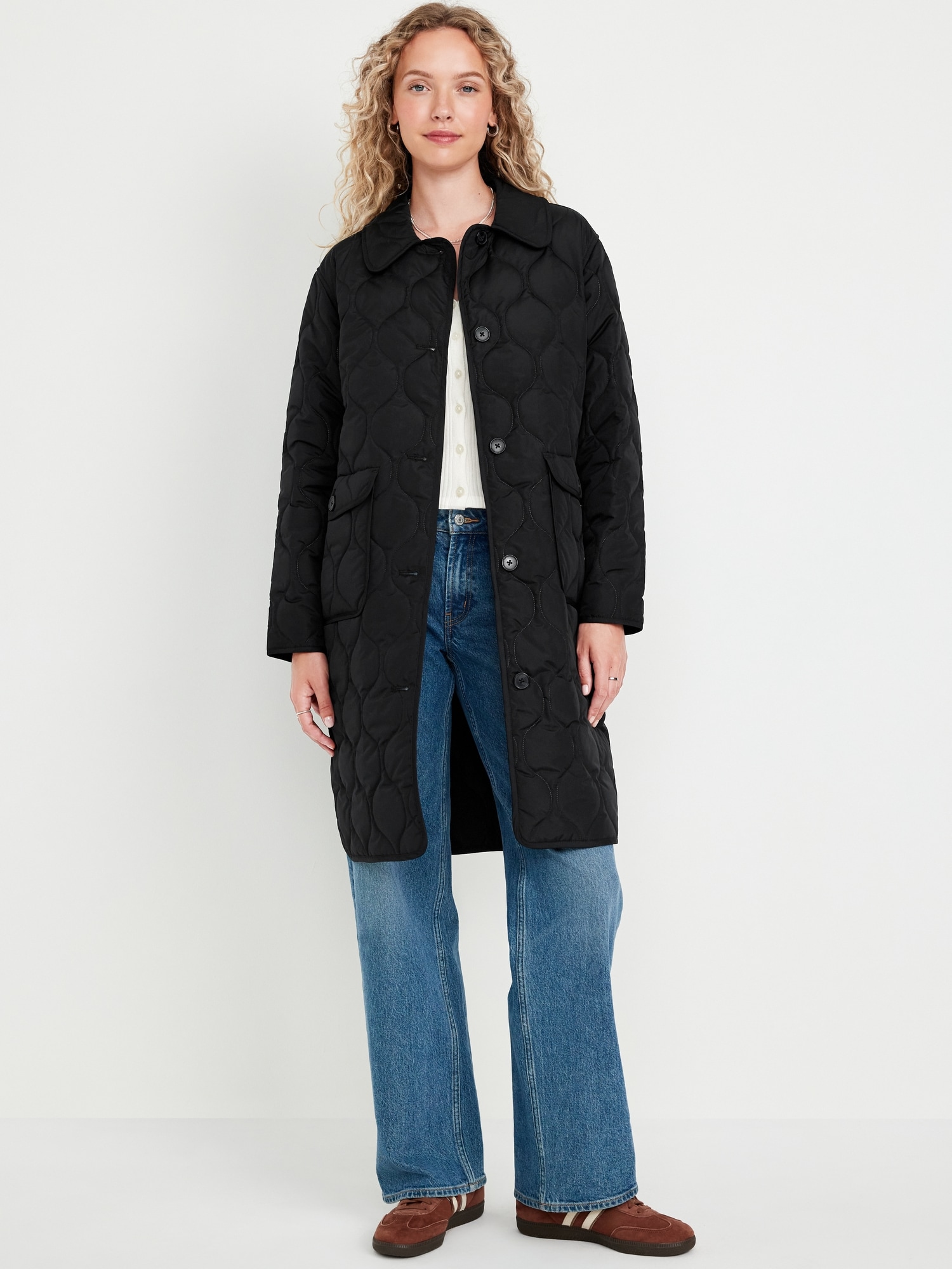 Women s Longline Coats Old Navy