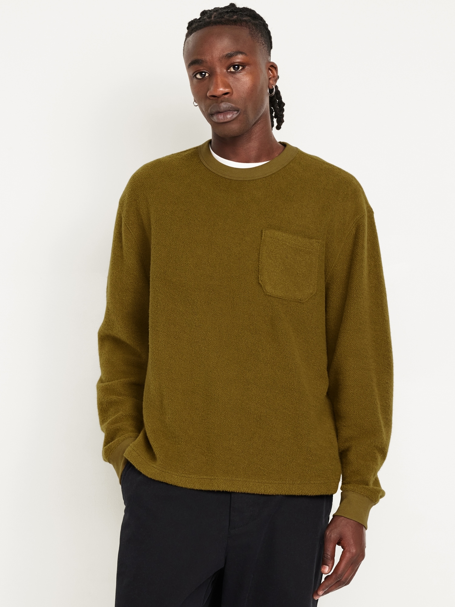 Terry Crew-Neck Sweatshirt