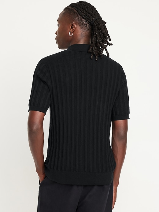 Image number 2 showing, Ribbed Polo Sweater