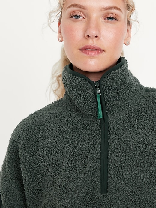 Sherpa Quarter Zip | Old Navy