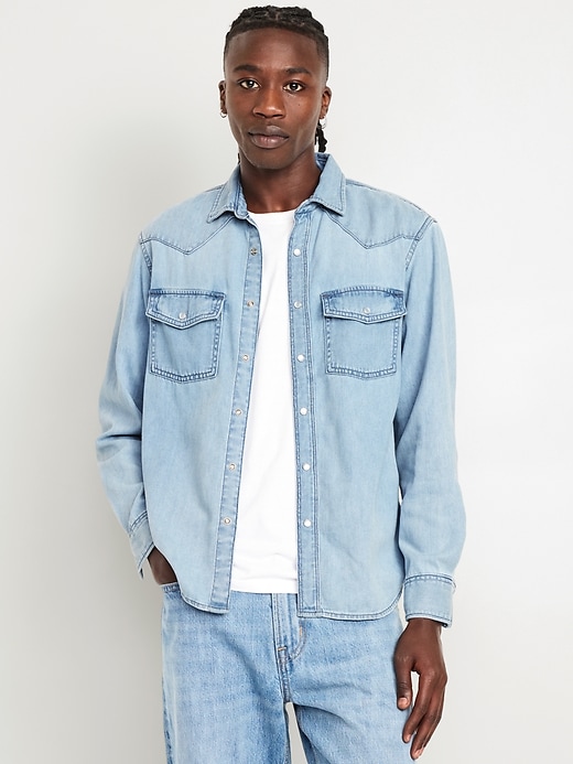 Image number 1 showing, Jean Pocket Shirt