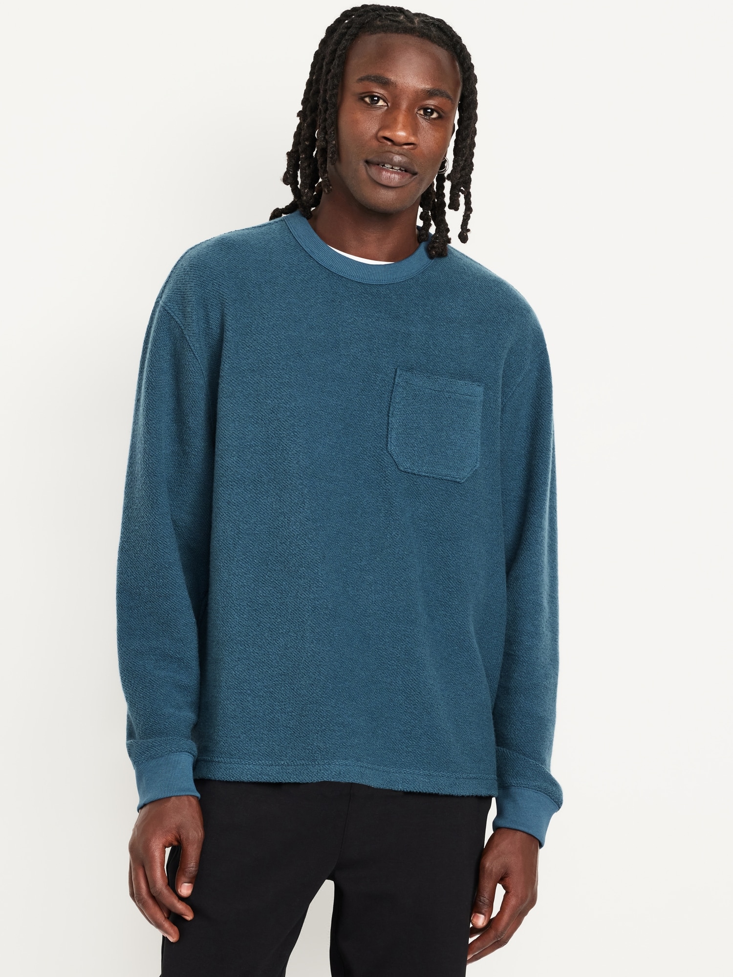 Terry Crew-Neck Sweatshirt