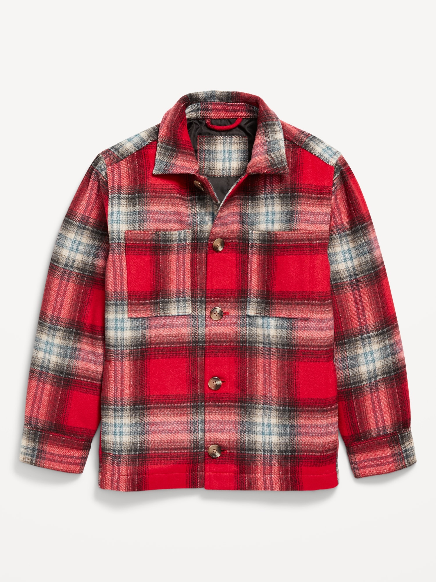 Plaid Shacket for Boys