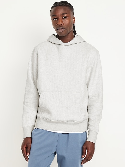 Image number 1 showing, Essential Quilted Fleece Hoodie