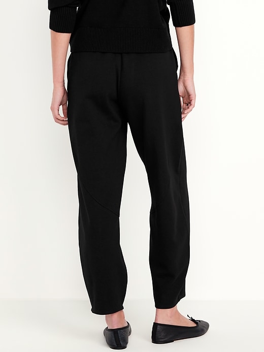 Image number 2 showing, High-Waisted Dynamic Fleece Barrel-Leg Pants