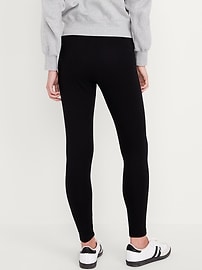 Image number 2 showing, High-Waisted Fleece-Lined Leggings 2-Pack