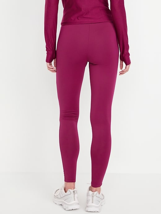 Image number 2 showing, High-Waisted PowerSoft Coze Edition Fleece-Lined Full-Length Leggings