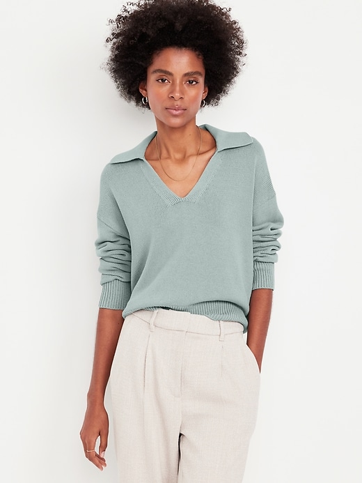 Image number 1 showing, Polo Sweater