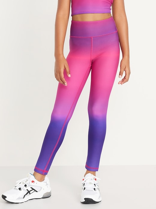 View large product image 1 of 4. High-Waisted PowerSoft 7/8-Length Performance Leggings for Girls