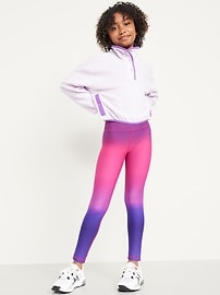 View large product image 3 of 4. High-Waisted PowerSoft 7/8-Length Performance Leggings for Girls